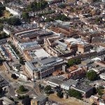 Aerial photograph of Canterbury City Centre
