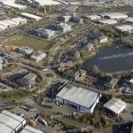 Aerial photograph of Crossways Business Park